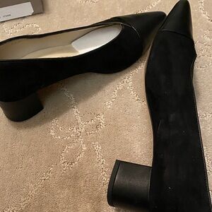 Amalfi Black Suede Heels